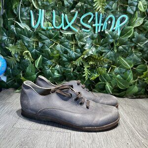 Arche Charcoal Lace Up Nature Mens Made in France Leather Shoes Size 44